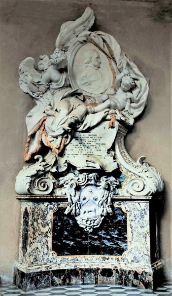 Giovanni Baptistery, (old vestibule), tombstone monument of Cardinal Alessandro Borgia, Tommaso Righi, 1767