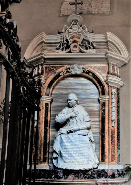 San Giovanni Baptistery, Chapel of SS. Rufina and Secunda, (old vestibule), tombstone monument of Niccolò Lercari, Tommaso Righi, middle XVIII century