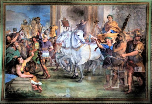 Baptysterium San Giovanni, Triumfalny wjazd Konstantyna do Rzymu, A. Comassei, XVII w.