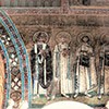 Baptysterium San Giovanni, kaplica śś. Wenancjusza i Domniusa, mozaika na tęczy z VII w. - święci  Maurus, Sibtens, Antiochianus, Gaianus