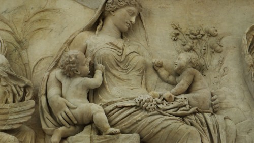 Museo dell'Ara Pacis, The Altar of Peace – goddess Tellus (Venus Genetrix)