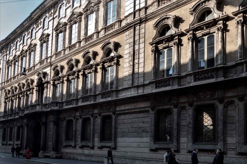Doria Pamphilj Palace (Palazzo Doria Pamphilj), palace façade seen from via del Corso