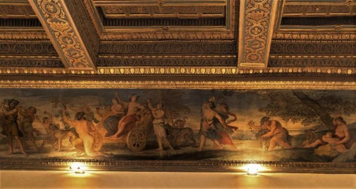 Palazzo Pamphilj, sala Bachusa, Triumf Bachusa, Andrea Comassei