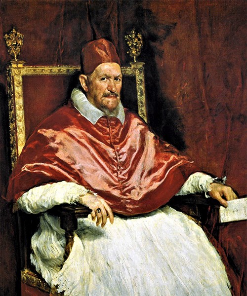 Portrait of Pope Innocent X, Diego Velázquez, Galleria Doria Pamphilj, pic. Wikipedia