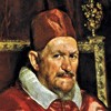 Portret papieża Innocentego X, Diego Velázquez, Galleria Doria Pamphilj, fragment, zdj. Wikipedia