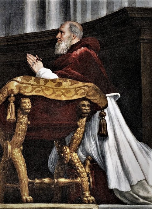 Portrait of Pope Julius II (Raphael Rooms) in the Apostolic Palace, currently part of Musei Vaticani