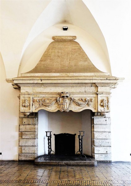 Elementy herbu Barberinich w sali Klemensa VIII, poddanej renowacji za papieża Urbana VIII, zamek św. Anioła