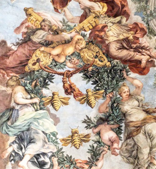 The Triumph of Divine Providence, Pietro da Cortona, decoration of the ceiling of Salone Grande in Palazzo Barberini, fragment