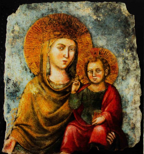 Il Gesù, Madonna della Strada, XIV w., obraz z pierwotnego kościoła noszącego to wezwanie
