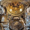Church of Il Gesù, top of the apse and dome, paintings – Baciccio