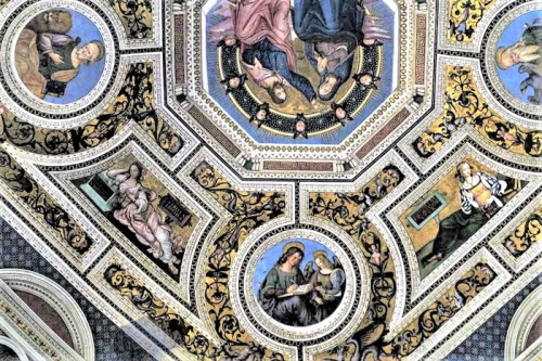Kościół Santa Maria del Popolo, freski absydy Sybille i ewangeliści, Pinturicchio