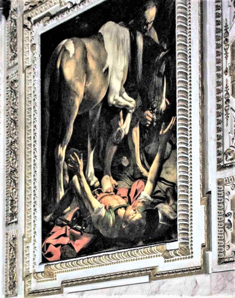 Kościół Santa Maria del Popolo, kaplica Cerasi, Nawrócenie św. Pawła, Caravaggio