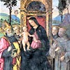 Kościół Santa Maria del Popolo, kaplica Basso della Rovere, Madonna z Dzieciątkiem, fragment, Pinturicchio