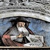 Kościół Santa Maria del Popolo, kaplica Costa, warsztat Pinturicchia, cykl przedstawiający ojców Kościoła (św. Hieronim)