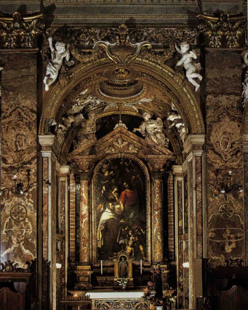 Santa Maria della Vittoria, ołtarz św. Jana od Krzyża, Nicolas Lorraine