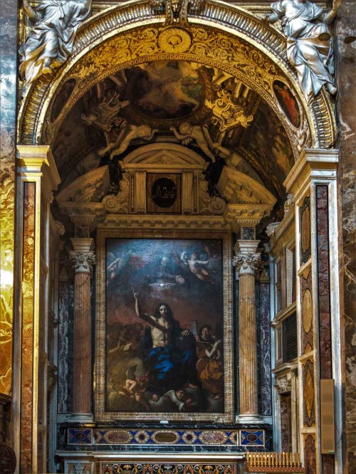 Santa Maria della Vittoria, ołtarz Trójcy Świętej, Guercino