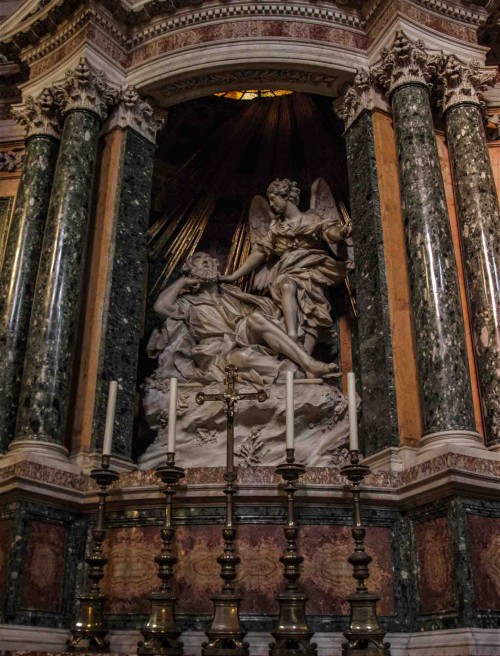 Church of Santa Maria della Vittoria, The Dream of St. Joseph, Domenico Guidi