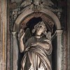 Santa Maria di Loreto, angel in the church apse, Stefano Maderno