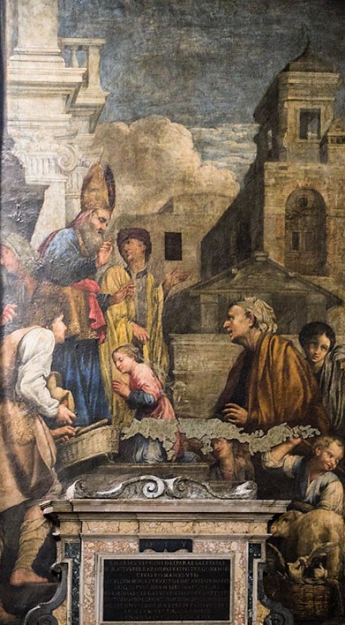 Santa Maria in Aquiro, kaplica Najświętszej Marii Panny, sceny z życia Marii, Carlo Saraceni