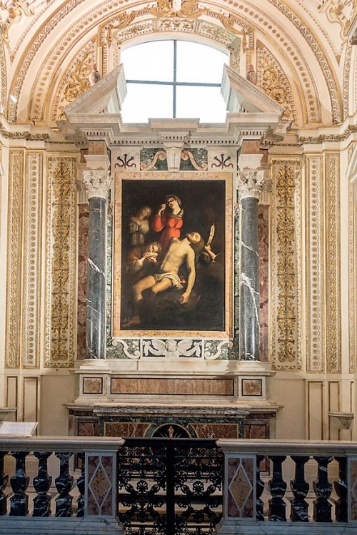 Church of Santa Maria in Aquiro, Chapel of the Pietà with a painting  by Maestro Jacopo
