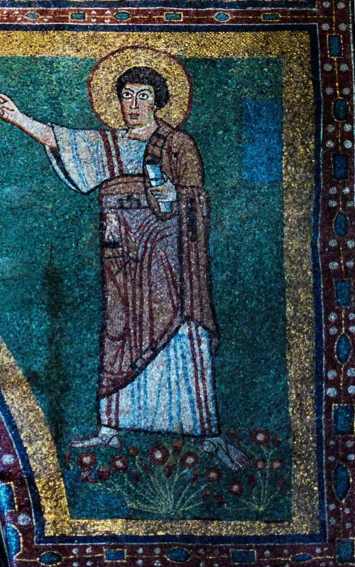 Santa Maria in Domnica, prorok Eliasz w absydzie świątyni