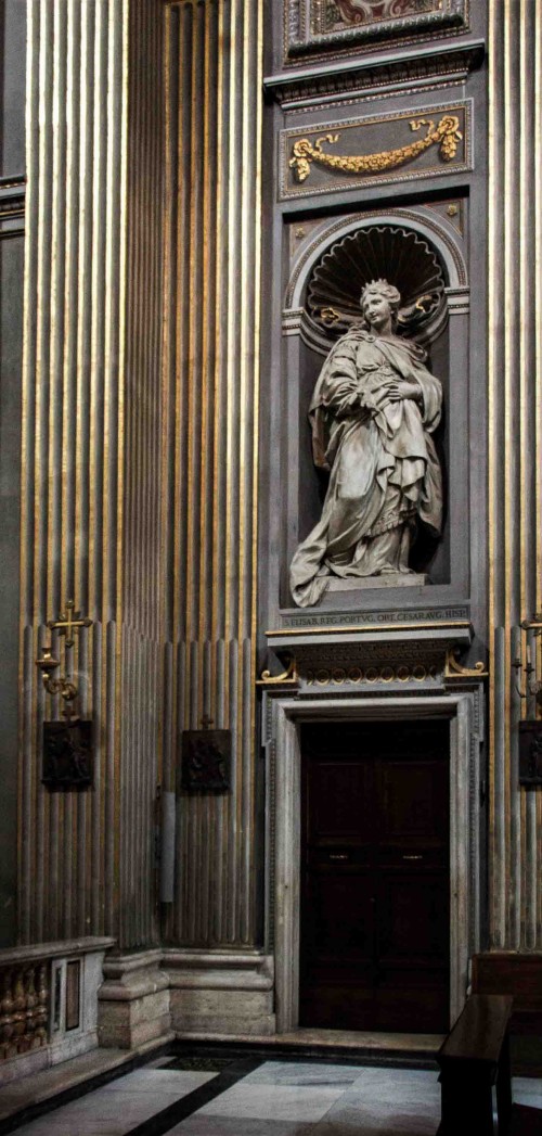 Santa Maria in Monserrato, św. Elżbieta Portugalska, Juan Adan, XIX w.