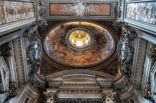 San Nicola da Tolentino, kopuła kaplicy Gavottich, projekt - Pietro da Cortona, wykonanie Ciro Ferri