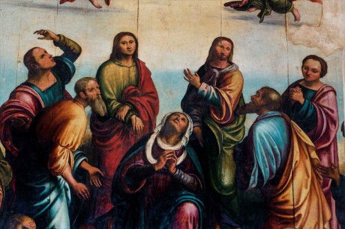 San Nicola in Carcere, Zmartwychwstanie Chrystusa, fragment, warsztat Lorenzo Costy