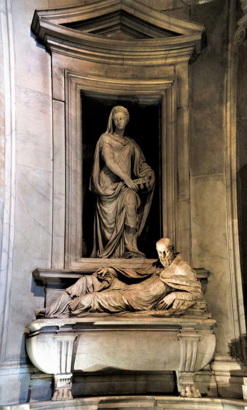 San Pietro in Montorio, kaplica del Monte, alegoria Religii i nagrobek kardynała Antonio del Monte, Bartolomeo Ammannati