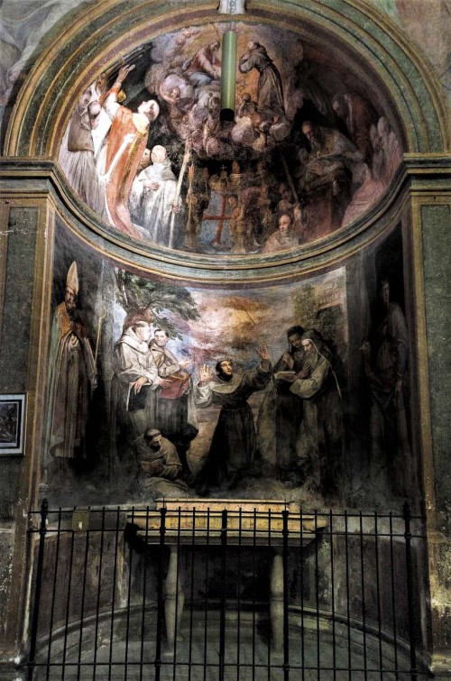Church of San Pietro in Montorio, Chapel of St. Francis, frescoes - Giovanni de Vecchia