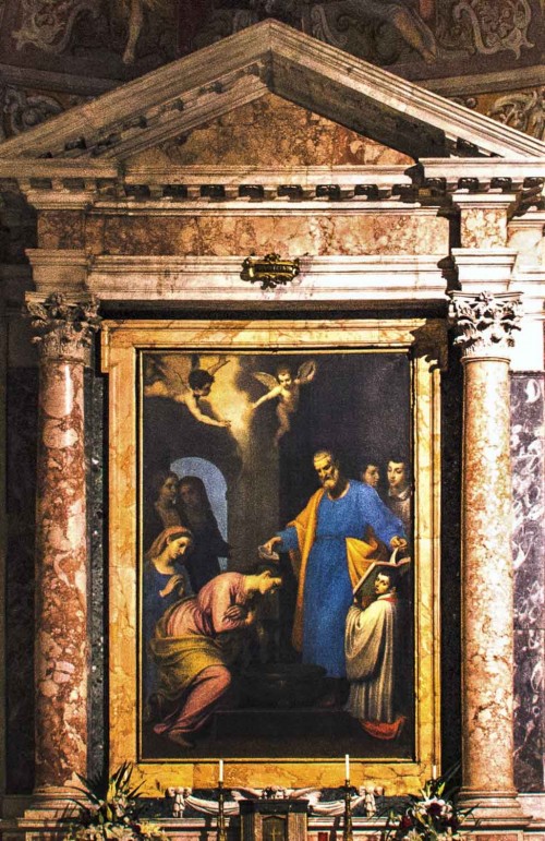 Santa Prisca, main altar, Passignano, St. Peter Baptizing Prisca