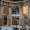 Basilica of Santi Quattro Coronati, apse with paintings depicting the martyrdom of the church patrons