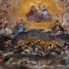 Santi Quattro Coronati, zwieńczenie absydy, Niebiańska Gloria wszystkich świętych, fragment, Giovanni Mannozzi