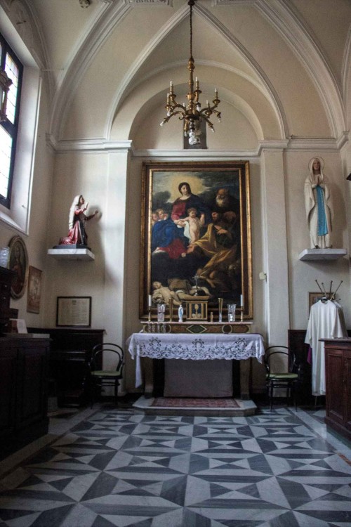 Church of San Rocco, sacristy, Our Lady, St. Rocco and St. Anthony the Abbott, Baciccio