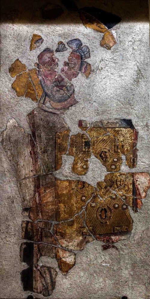 San Saba, pomieszczenia parafialne, jeden z fresków odnalezionych w podziemiu kościoła