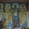Basilica of Santa Sabina, church portico – fresco from the beginning of the VIII century, Madonna Accompanied by the Saints and a Kneeling Pope