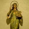 Basilica of Sant’Agnese fuori le mura, St. Agnes – folk-type statue at the enterance to the crypt