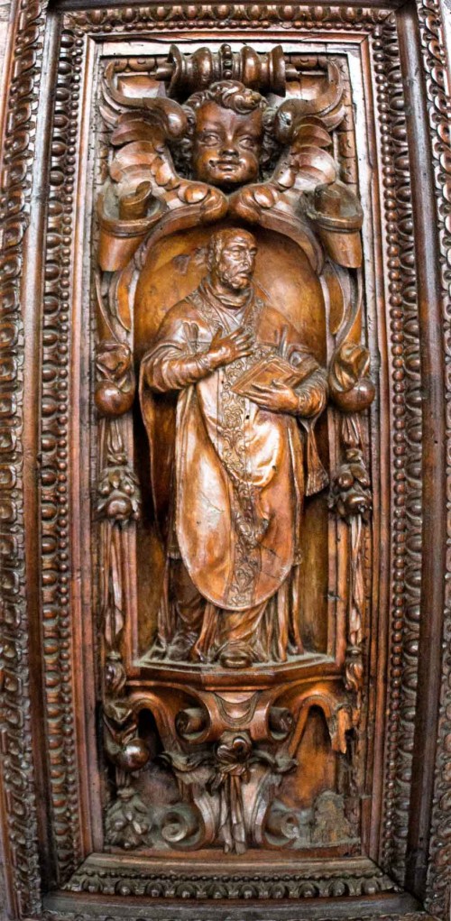San Vitale, jeden z paneli głównych z drzwi kościoła