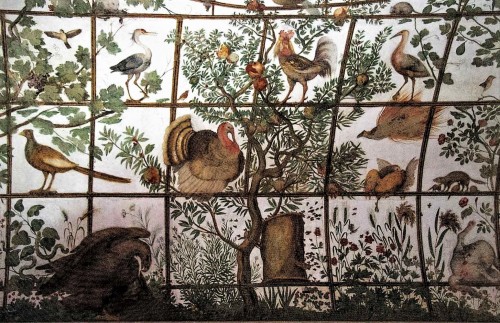Egzotyczne ptaki - dekoracja prywatnego pawilonu kardynała Ferdinanda de Medici, Willa Medici