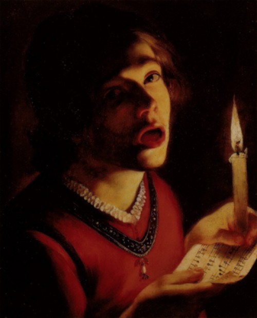 Trophime Bigot, Śpiewak ze świecą, Galleria Doria Pamphilj, zdj. Wikipedia