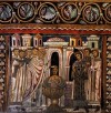 Oratorio San Silvestro by the Church of Santi Quattro Coronati, bishop Silvester baptizing emperor Constantine