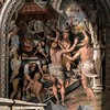 Oratorio San Silvestro przy kosciele Santi Quattro Coronati, freski absydy - męczeństwo Czterech Koronatów