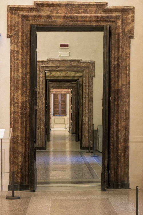 Palazzo Barberini, enfilade of the rooms in the right wing of the palace