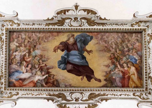 Palazzo Barberini, ceiling decoration of one of the rooms – The Creation of Angels, Andrea Camassei