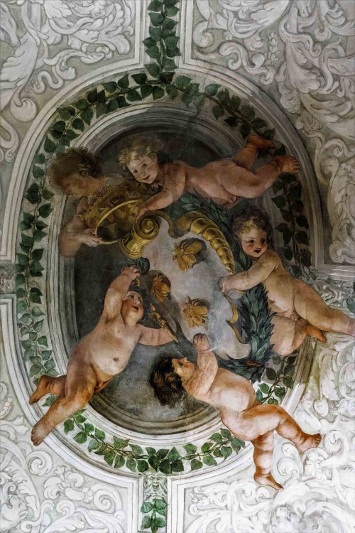 Palazzo Barberini, decoration of the ceiling of the so-called Small Gallery, design by Pietro da Cortona