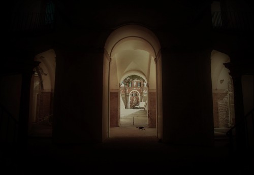 Palazzo Barberini, ground floor – passage to the side with the garden