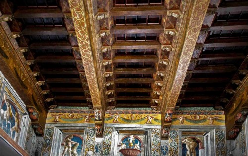 Palazzo Venezia, Sala dei Paramenti, fryz z czynami Herkulesa - prywatny apartament papieża Pawła II