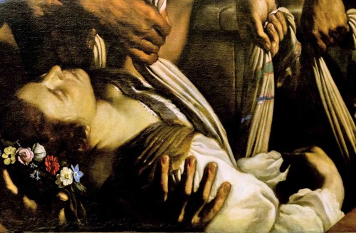 The Funeral of St. Petronella, Guercino, fragment, Musei Capitolini - Pinacoteca