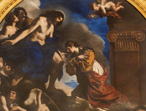 The Funeral of St. Petronella, fragment, Guercino, Musei Capitolini - Pinacoteca