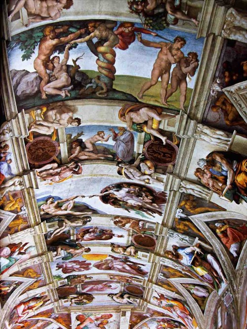 Sistine Chapel, vault, fresco by Michelangelo